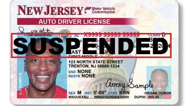 New Jersey License Suspended