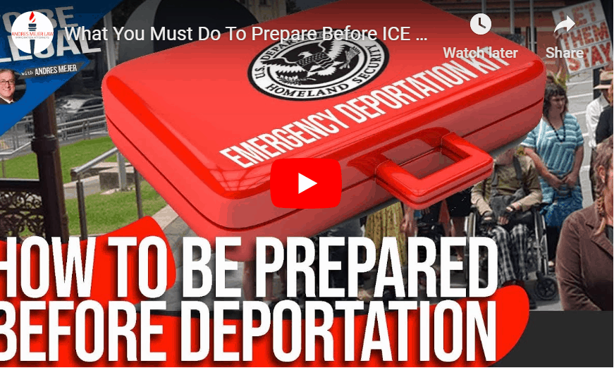 immigrant preparation before deportation